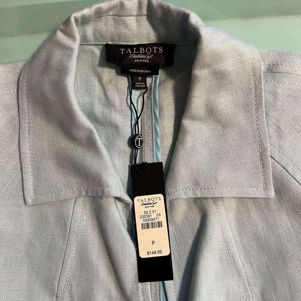 NWT Talbots linen blazer
